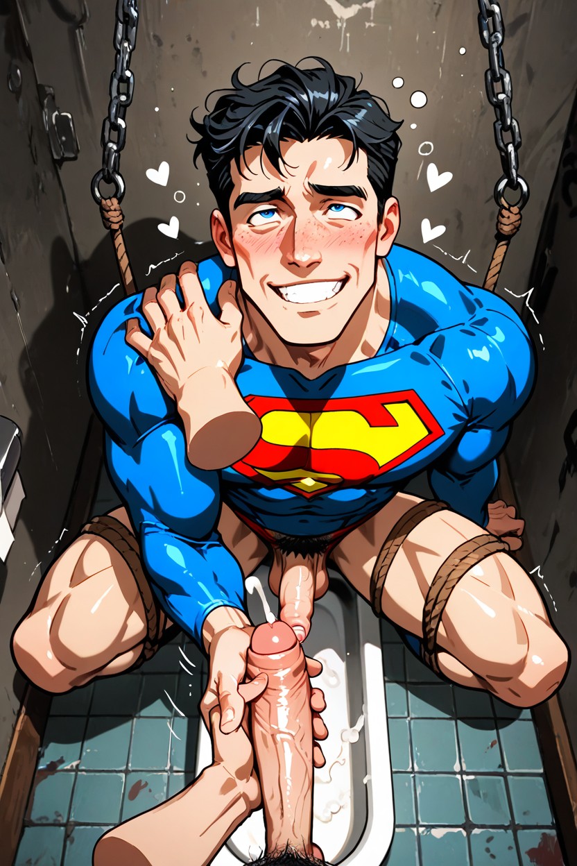 Black Pubic Hair, Superman Cosplay, 중간 게이 AI 포르노