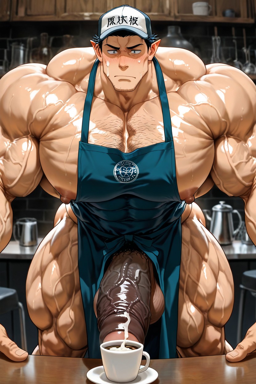 Chest Hair, Boulder Shoulders, Bodybuilders Porno IA Gay