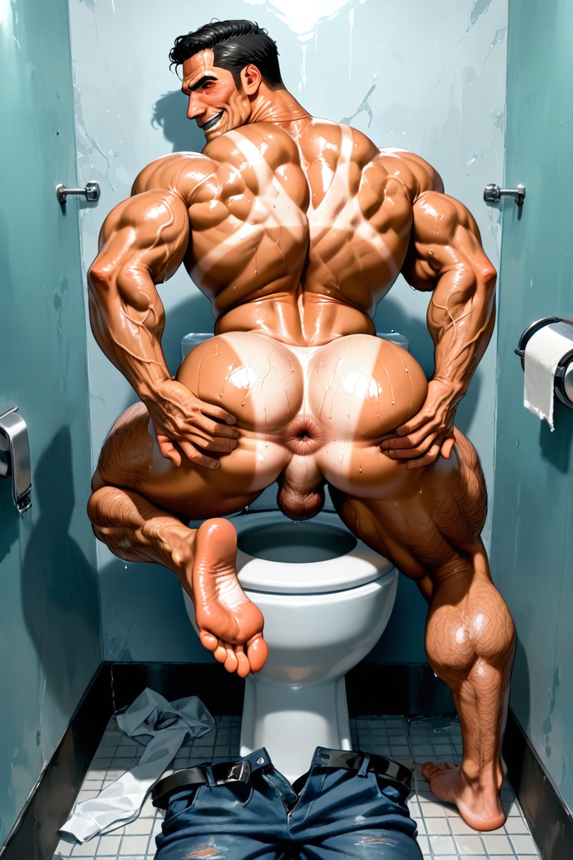 No Body Hair, Showing Toes, Showing Puffy Anus KI Schwulenporno