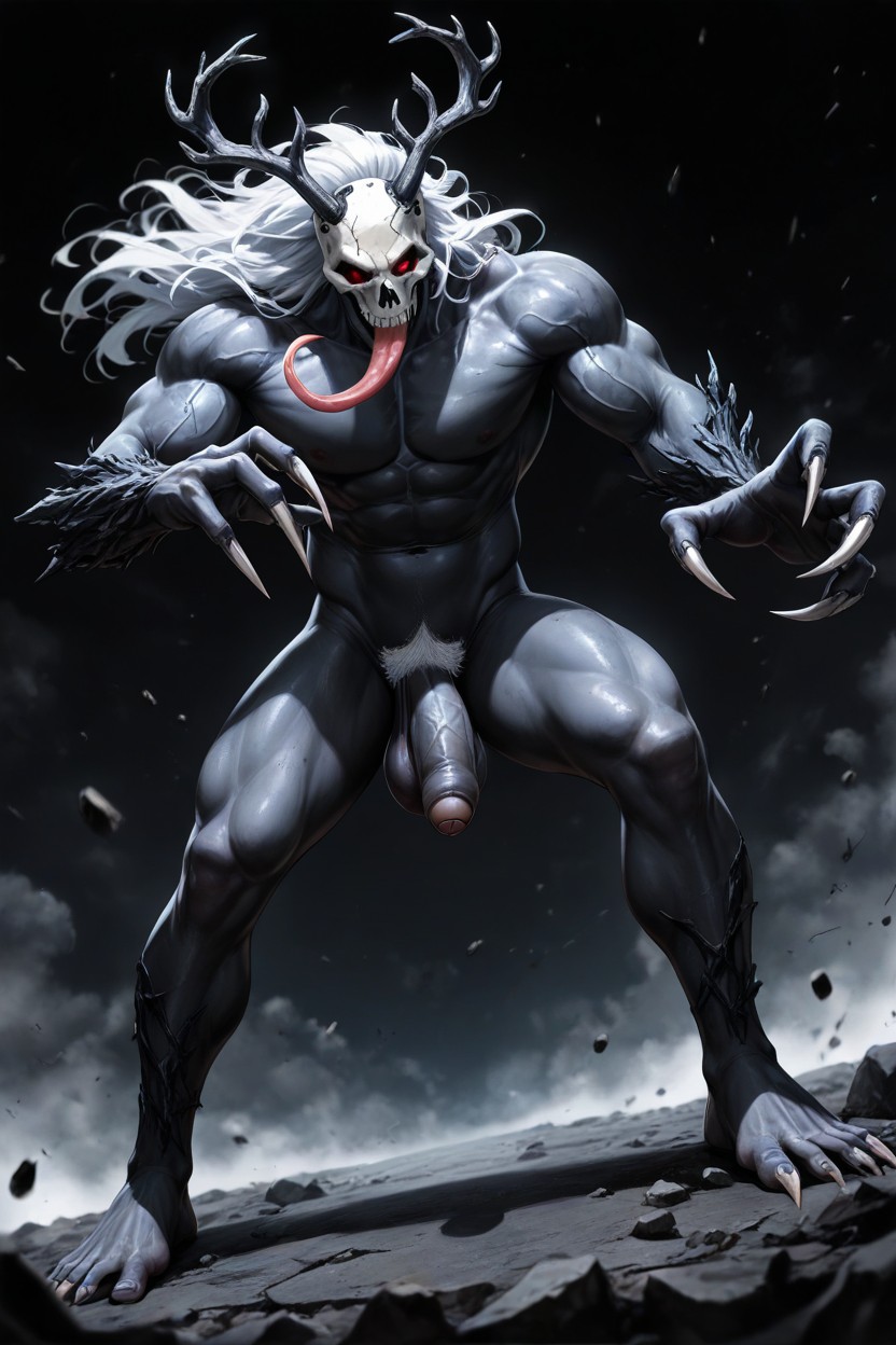 Peau Pâle, Fighting Stance, All White Porno IA Gay