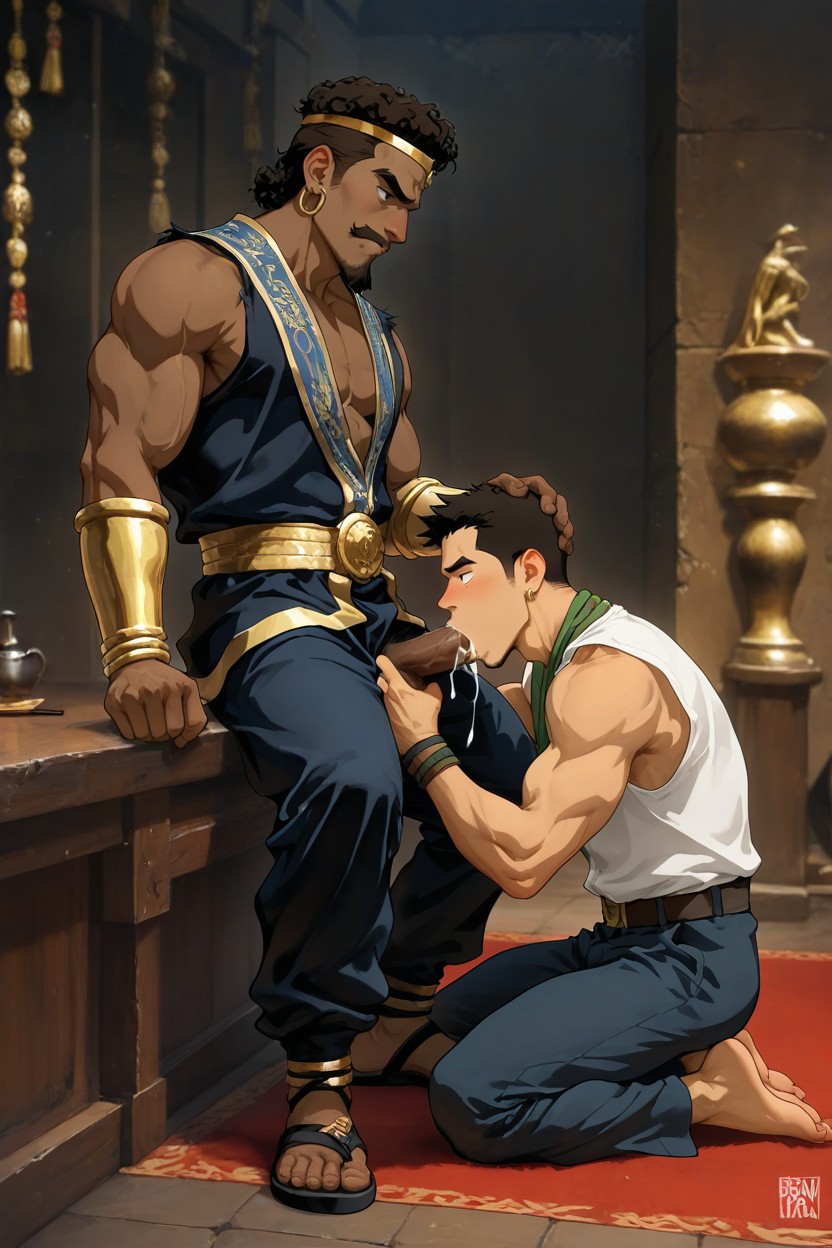 Scooby-doo Art Style, Royal Middle Eastern, Wearing Gold Circlet Porno IA Gay