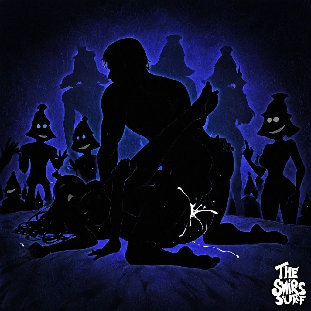 Dark Silhouette, Orgy, With Soft Colors Porno IA Gay