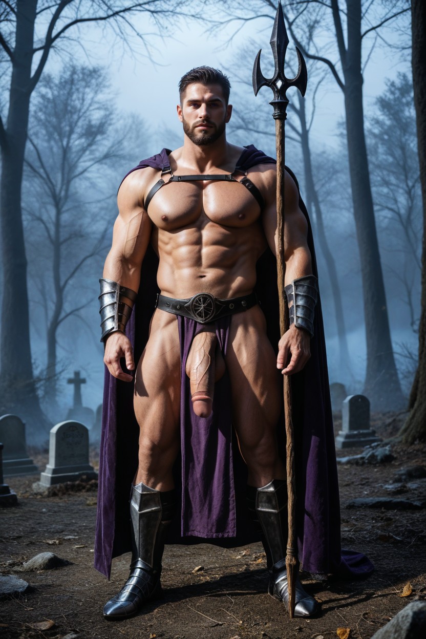 Black Chest Harness, Thick Topless, Strong Arms Porno IA Gay
