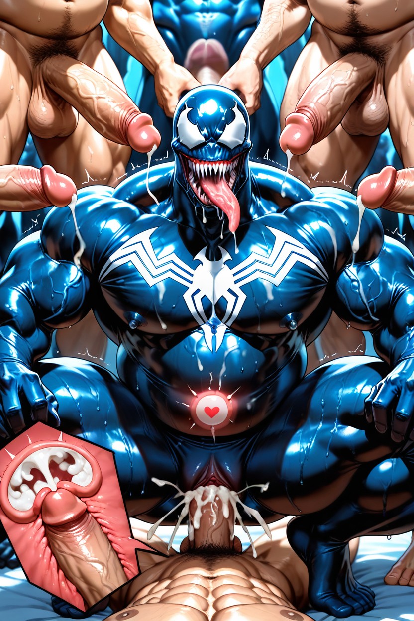 Harém, Moaning, Pecs Pornografia gay com IA
