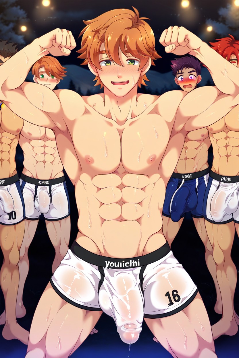 ペニスの膨らみ, 18+, All Eyes On Their Lower Bodies ゲイAIポルノ