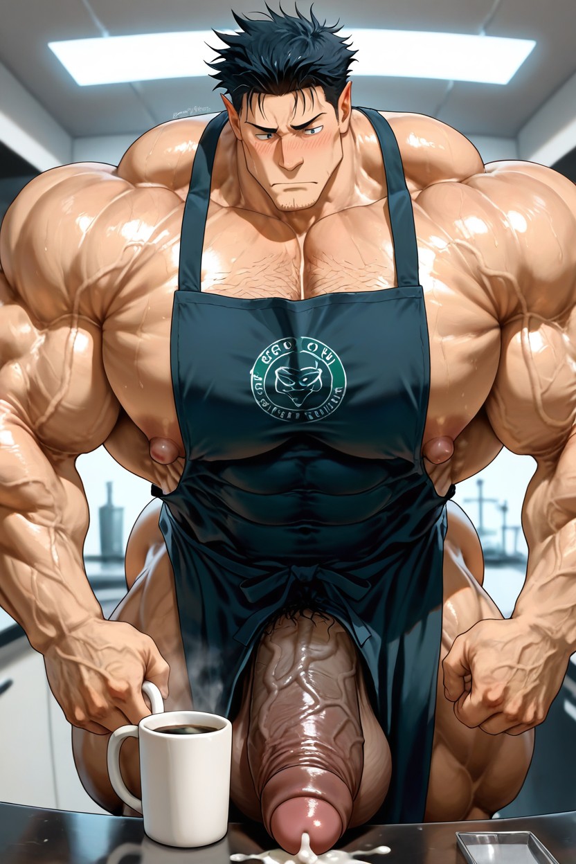 Oiled Skin, Hairy Crotch, Oversize Muscle AI同性戀黃片