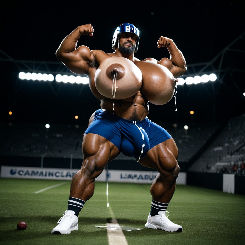 Solo, Hyper Bulky, Ganzkörper KI Schwulenporno