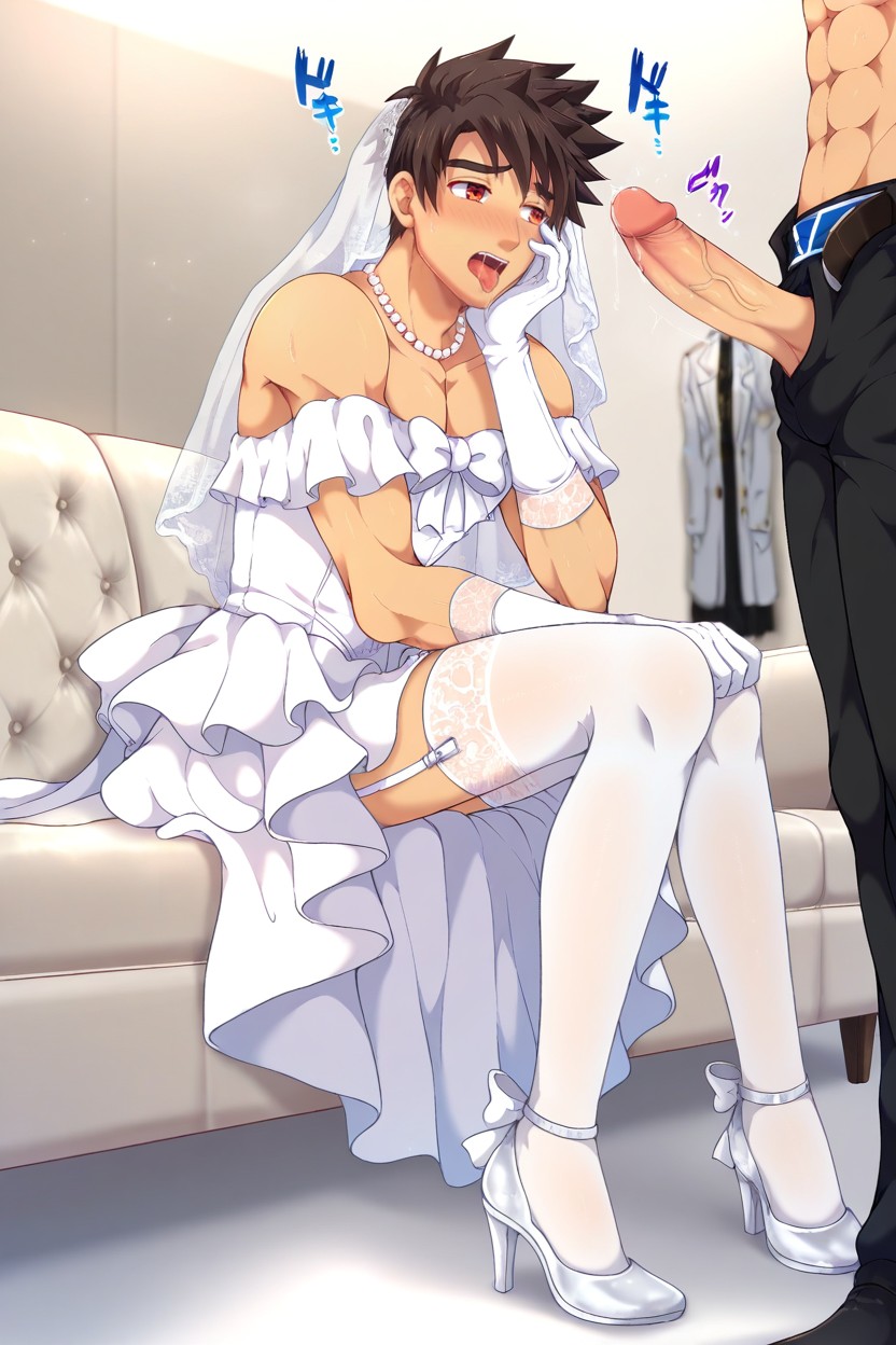 苗條, White Garter Belts, Horny AI同性戀黃片