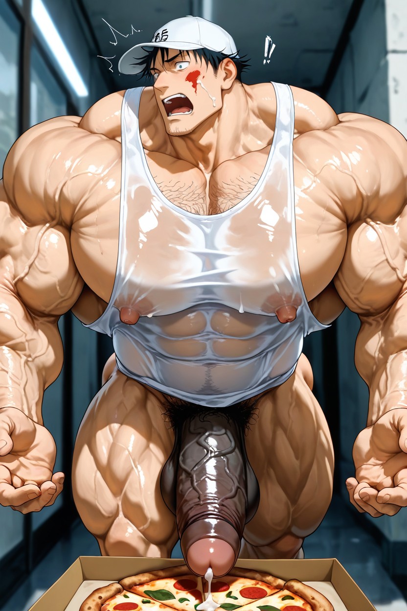 Masculine, Detailed Face, Choqué Porno IA Gay