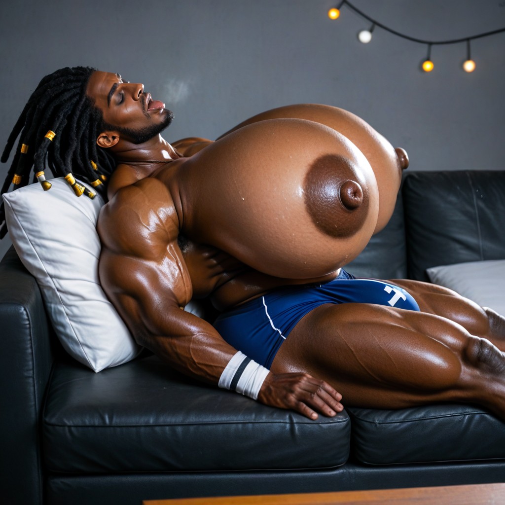 Épais, Du Bas Vers Le Haut, Grand Angle Porno IA Gay