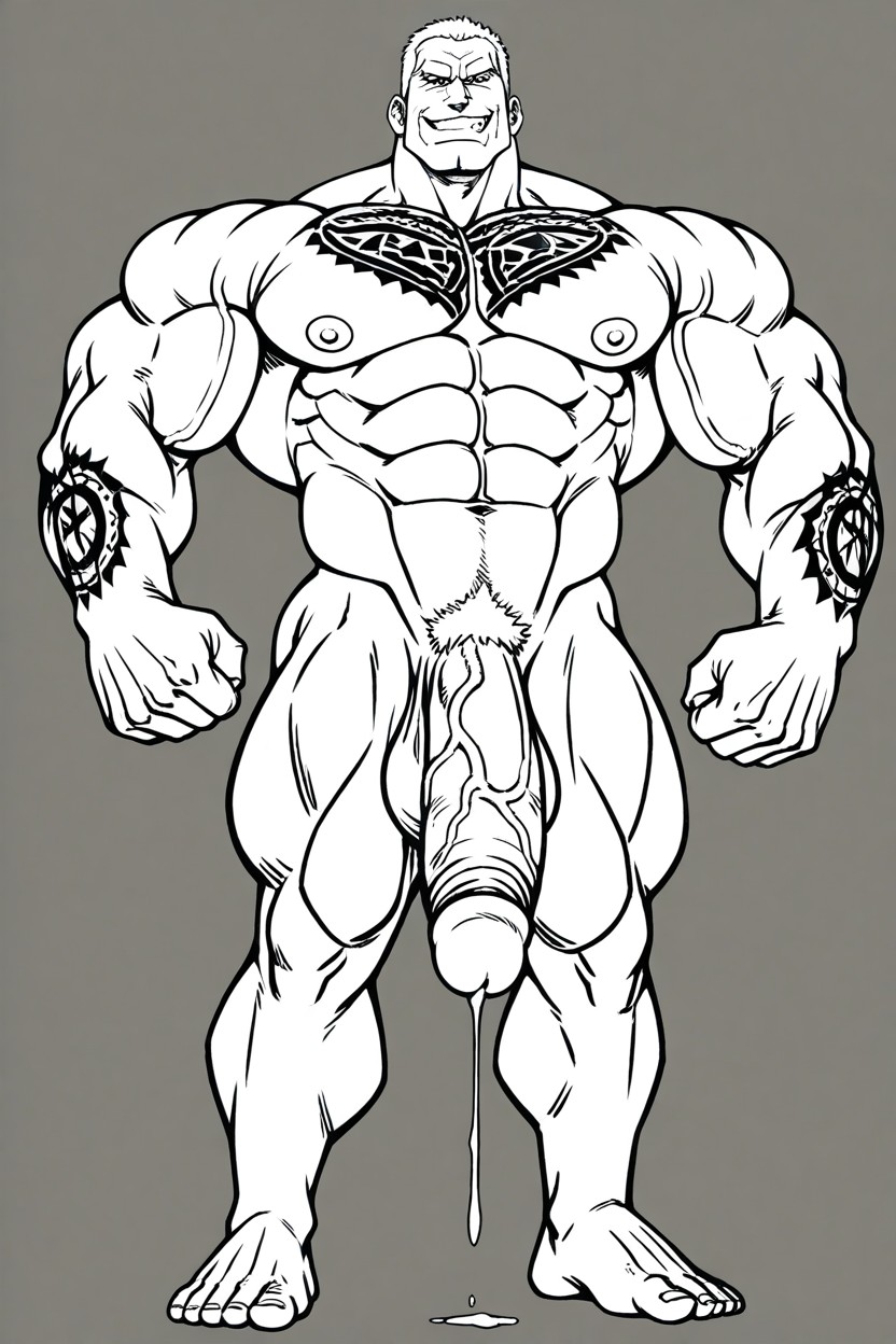 Extremely Veiny Muscles, Smug Handsome Man, Solo Porno IA Gay