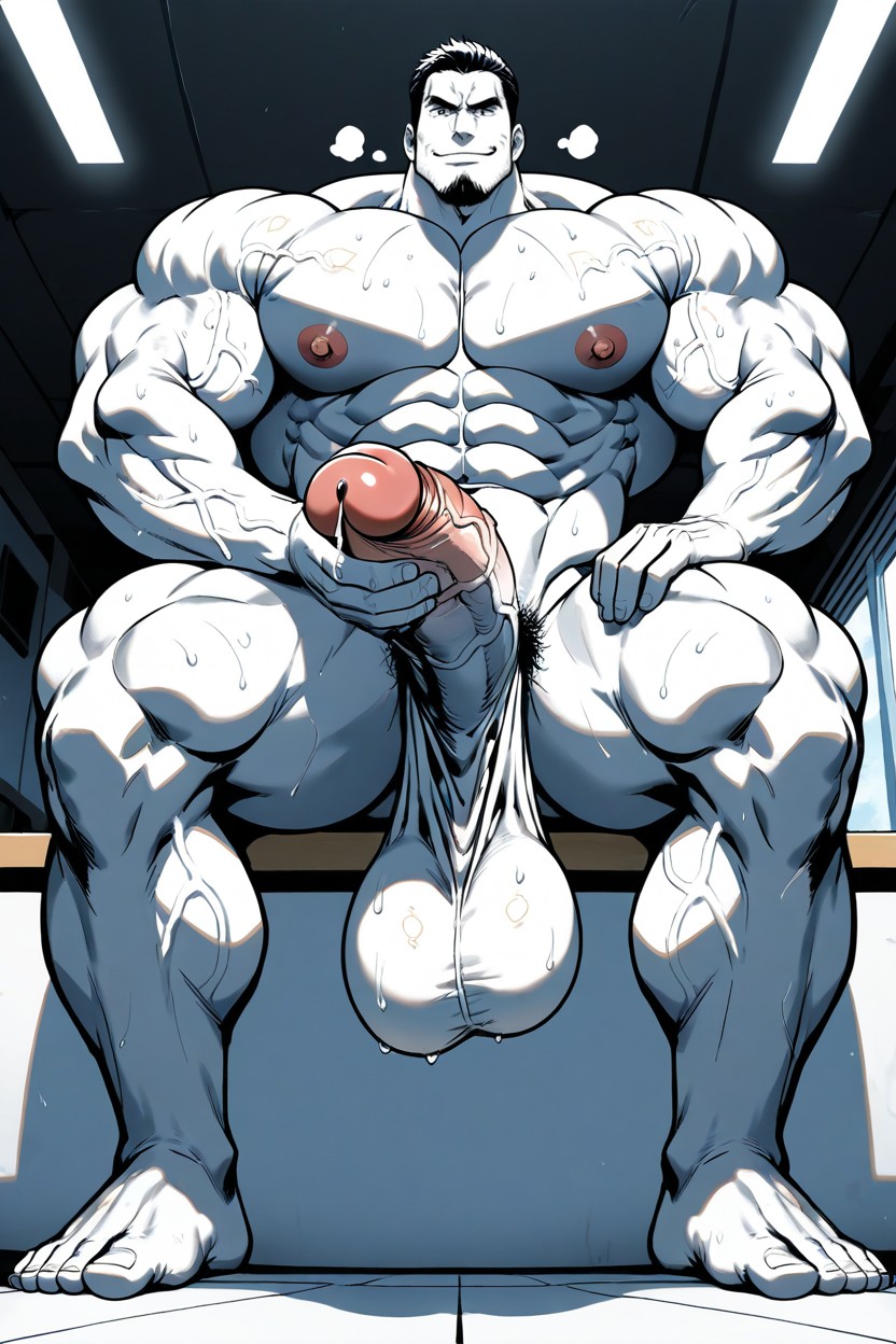 매우 큰, Thick Veiny Penis, Sweaty 게이 AI 포르노