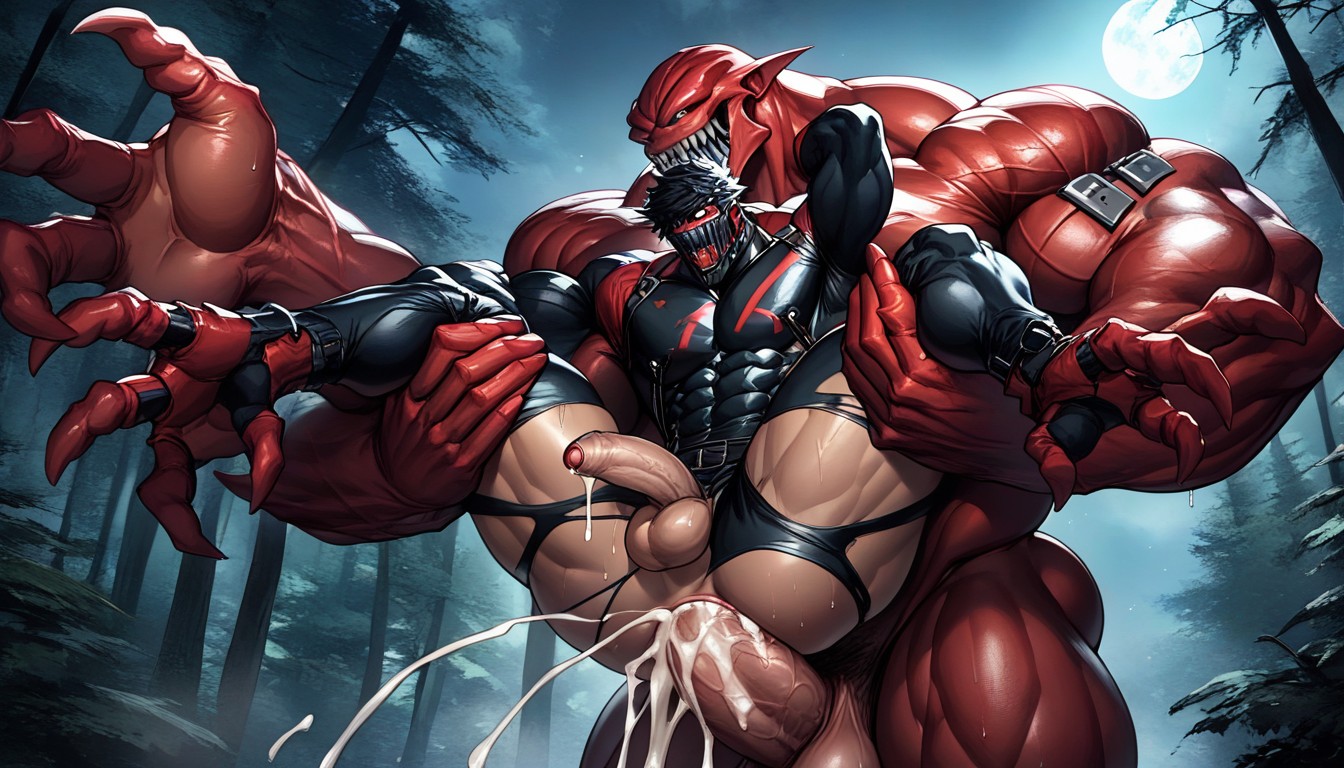 Enormous Giant Hyper Cocks, Heavy Balls, Gay Porno IA Gay