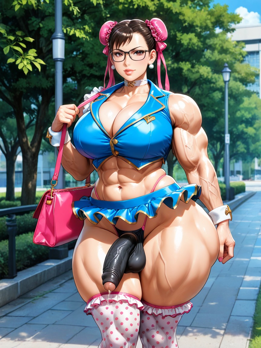 Big Muscular Arms, Beautiful, Cleavage Porno IA Gay