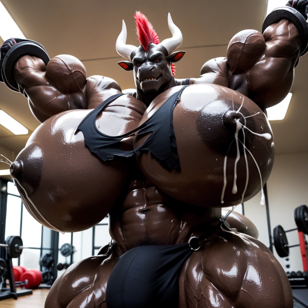 Musclé, 18+, Extrêmement Lourd En Bas Porno IA Gay
