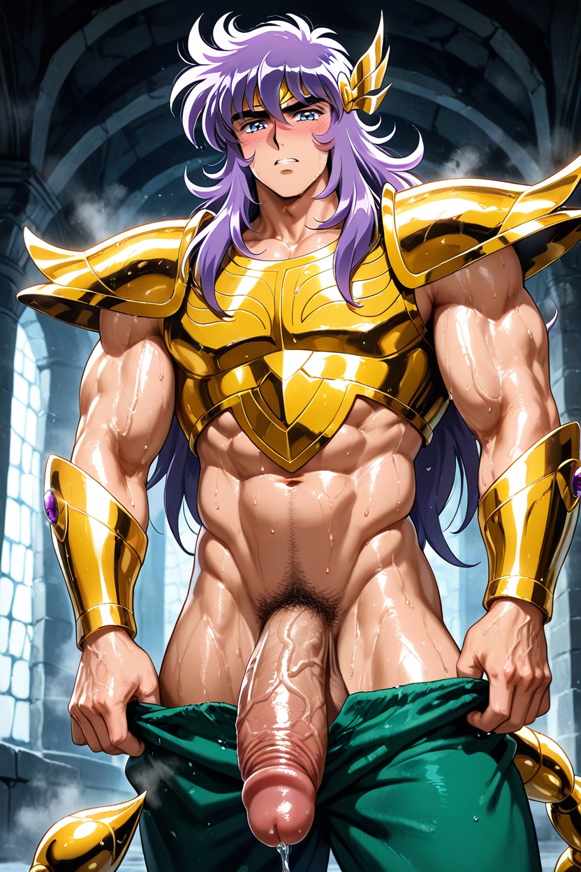 Nackt, Gold Medieval Metal Skirt, Pecs KI Schwulenporno
