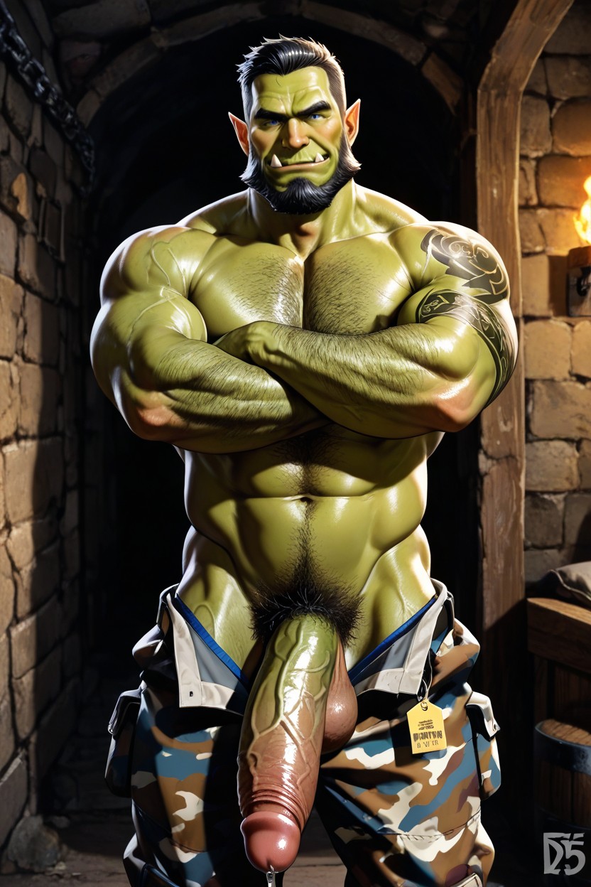 Green Skin, 25+, Tatuaje Porno gay IA