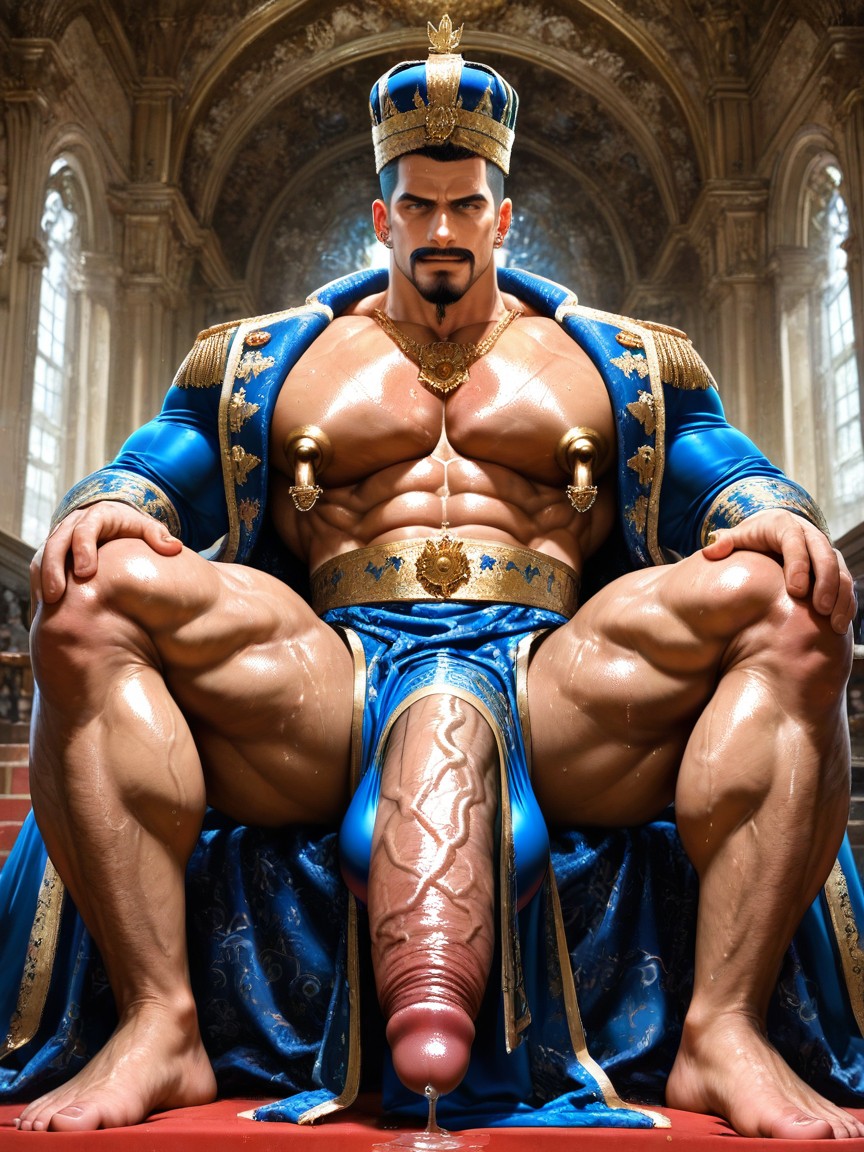 Muscles Surdimensionnés, Indian Jewelry, Giving Bodybuilding Posing Porno IA Gay