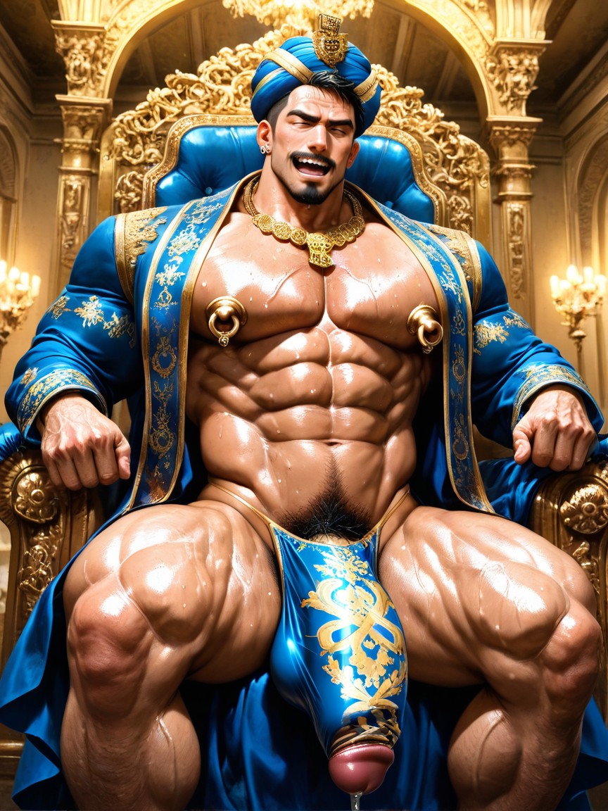 Humongous Gigantic Penis Bulge, 매우 짧은 머리, Open Clothes 게이 AI 포르노