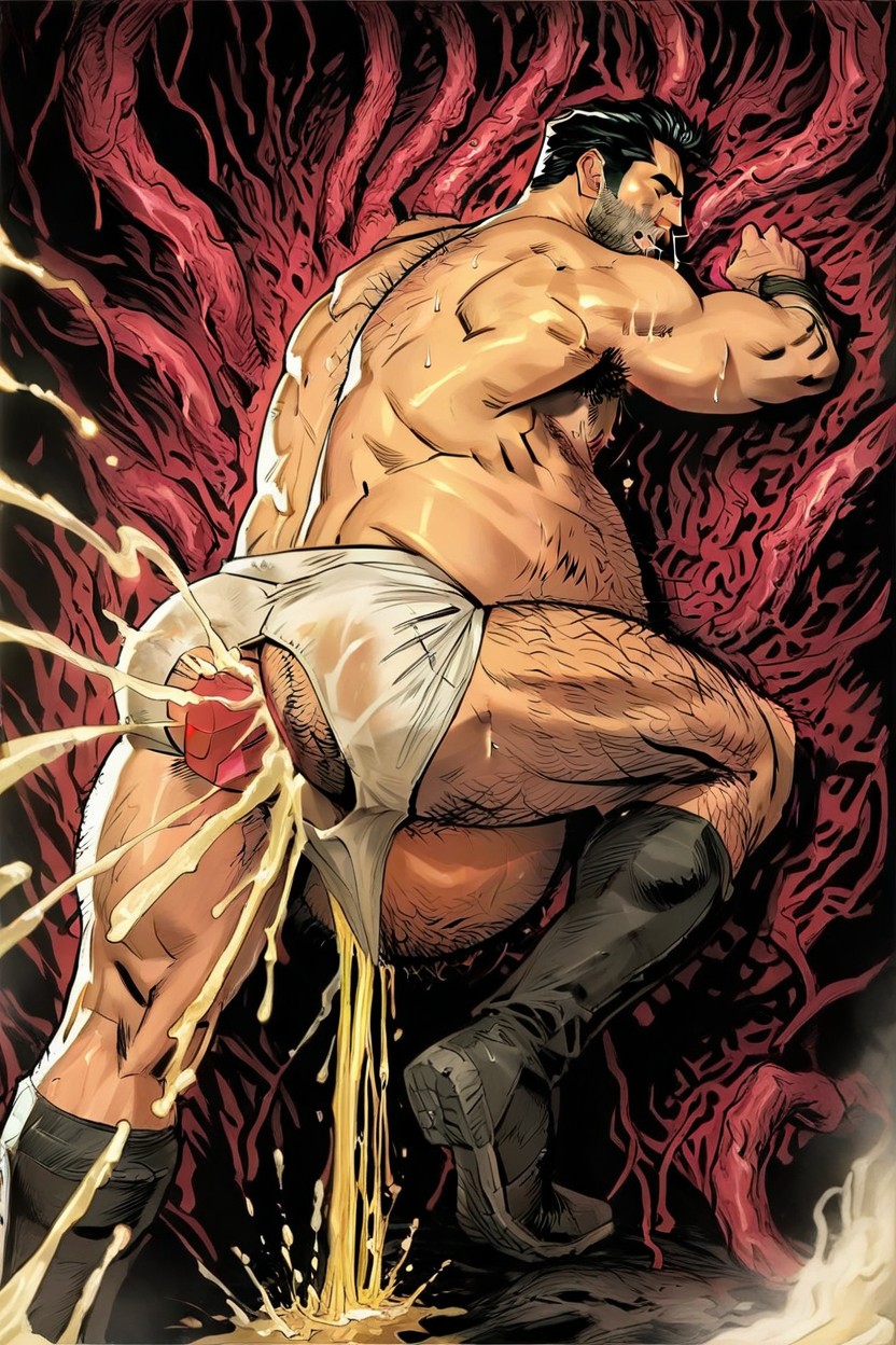 Anal Fisting, Disembodied Arms, Green Coloured Eyes Porno IA Gay