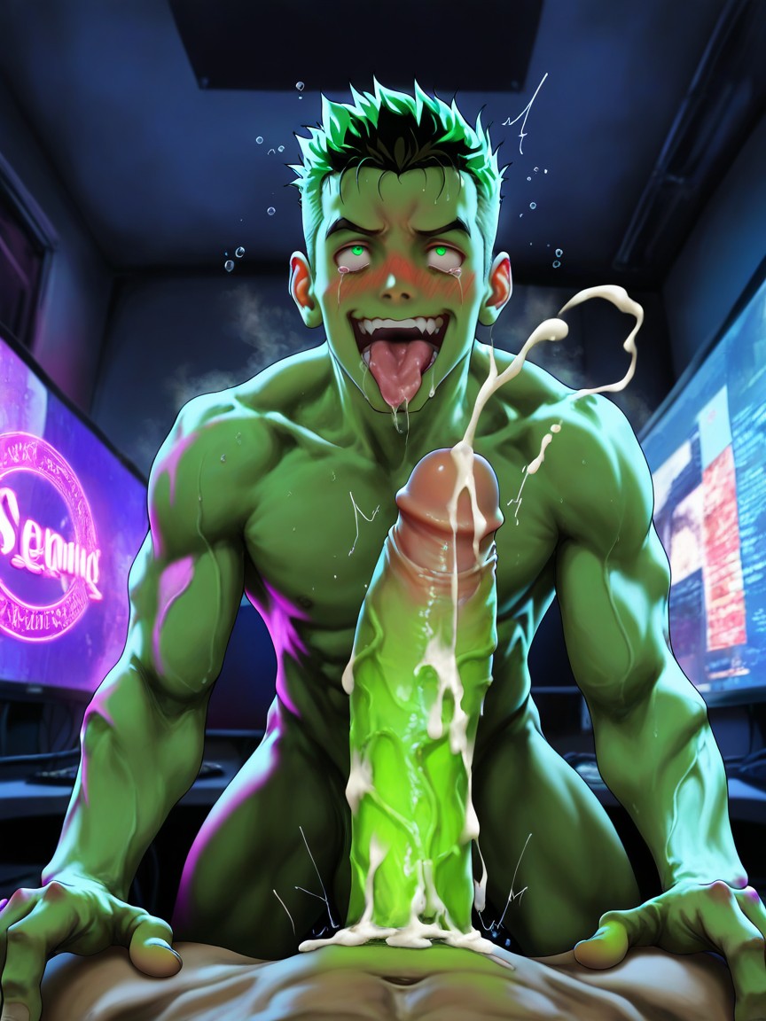 Beitemian, Ahegao, Drooling Porno IA Gay