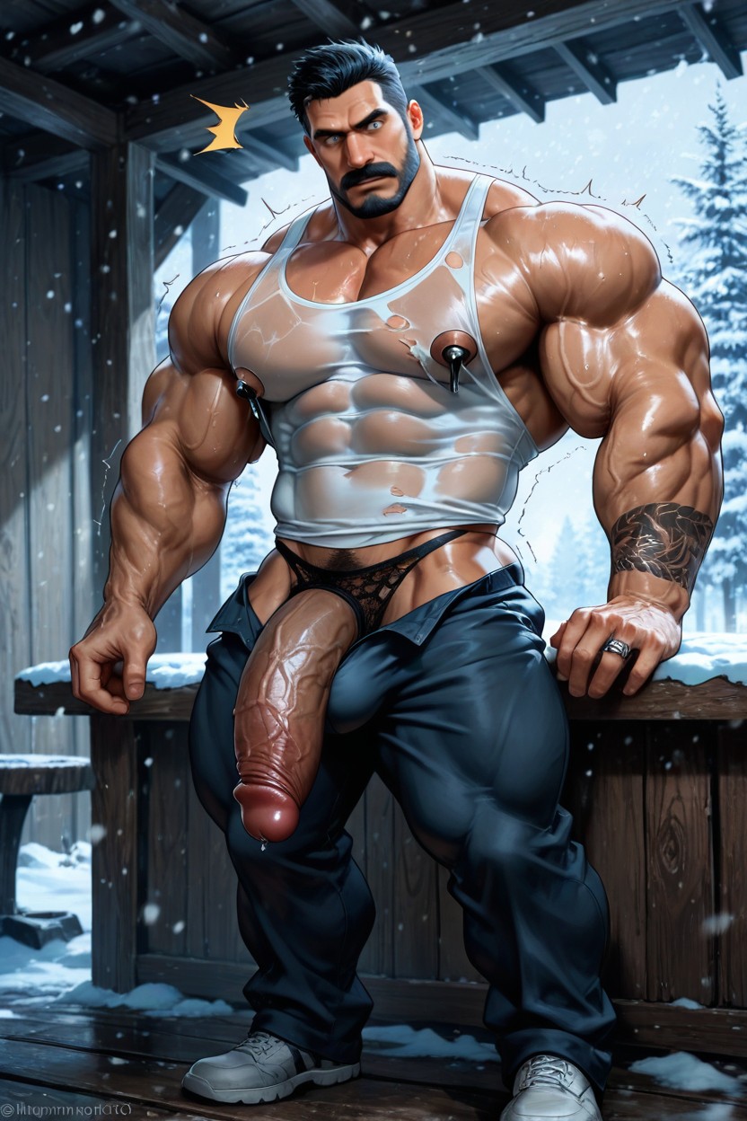 Sweaty Body, Pants Down, Tall Porno IA Gay