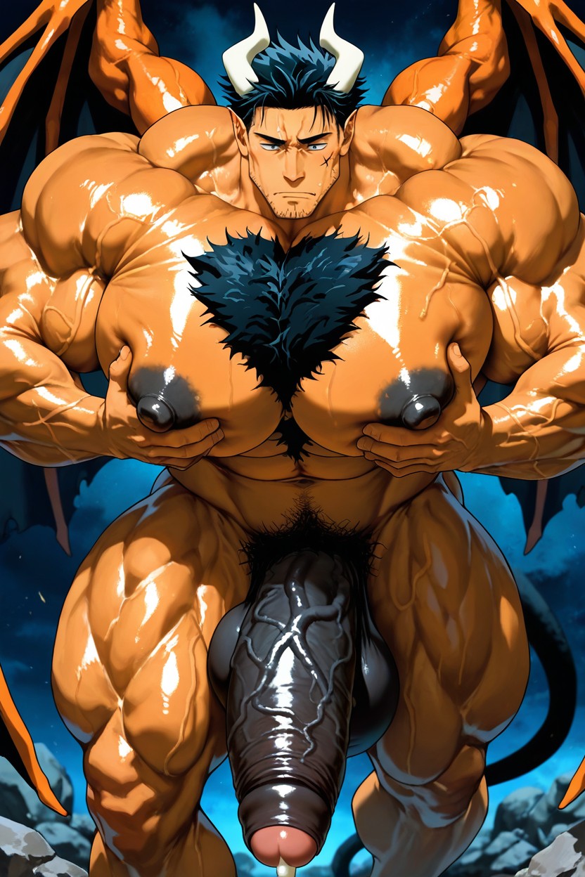 Hair Shaved On Sides, Detailed Face, Perspective Porno IA Gay