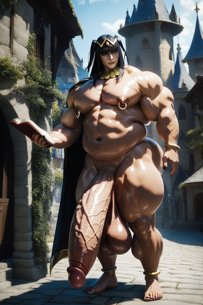 Gigantic Oversized Heavy Sagging Balls, Broad Shoulders, Transparent Bodystockings KI Schwulenporno