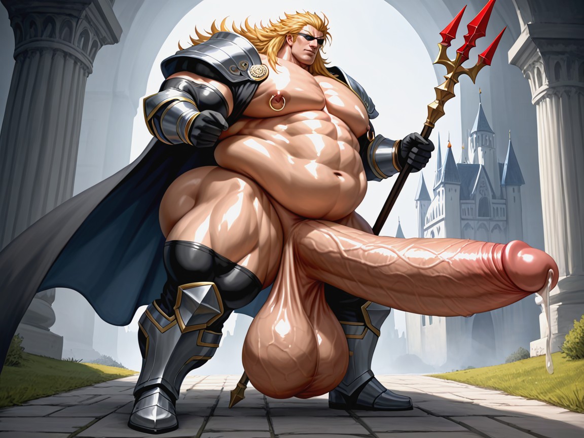 Effeminate Face, Vêtements Ouverts, Hyper Thick Body Porno IA Gay