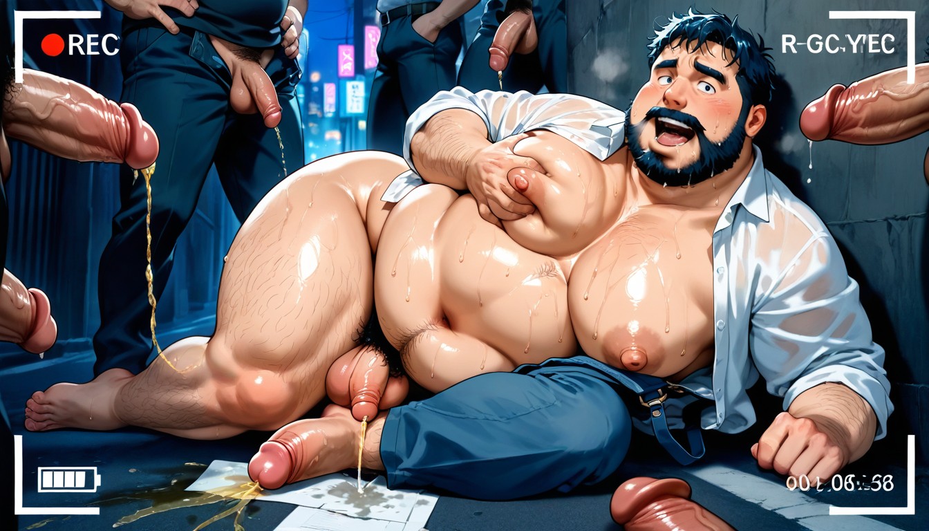 Night Time, Manly Chin, Pissing AI同性戀黃片