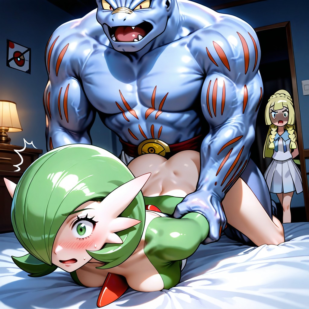 Bottom Up, Machoke Helps Gardevoir Stretch, Caught ゲイAIポルノ