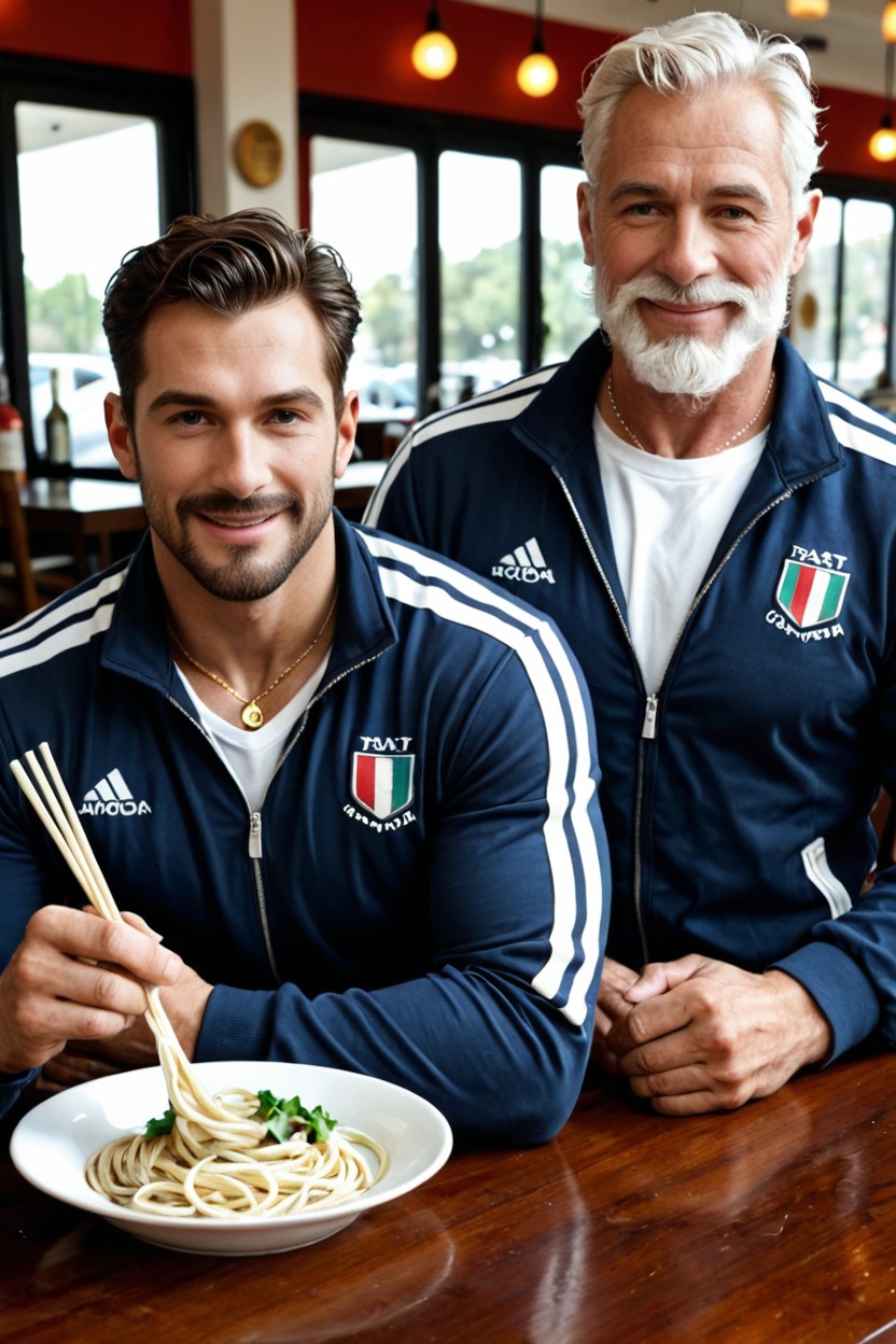 No Glasses Man Joe Clearly, Macho, Trimmed White Beard ゲイAIポルノ