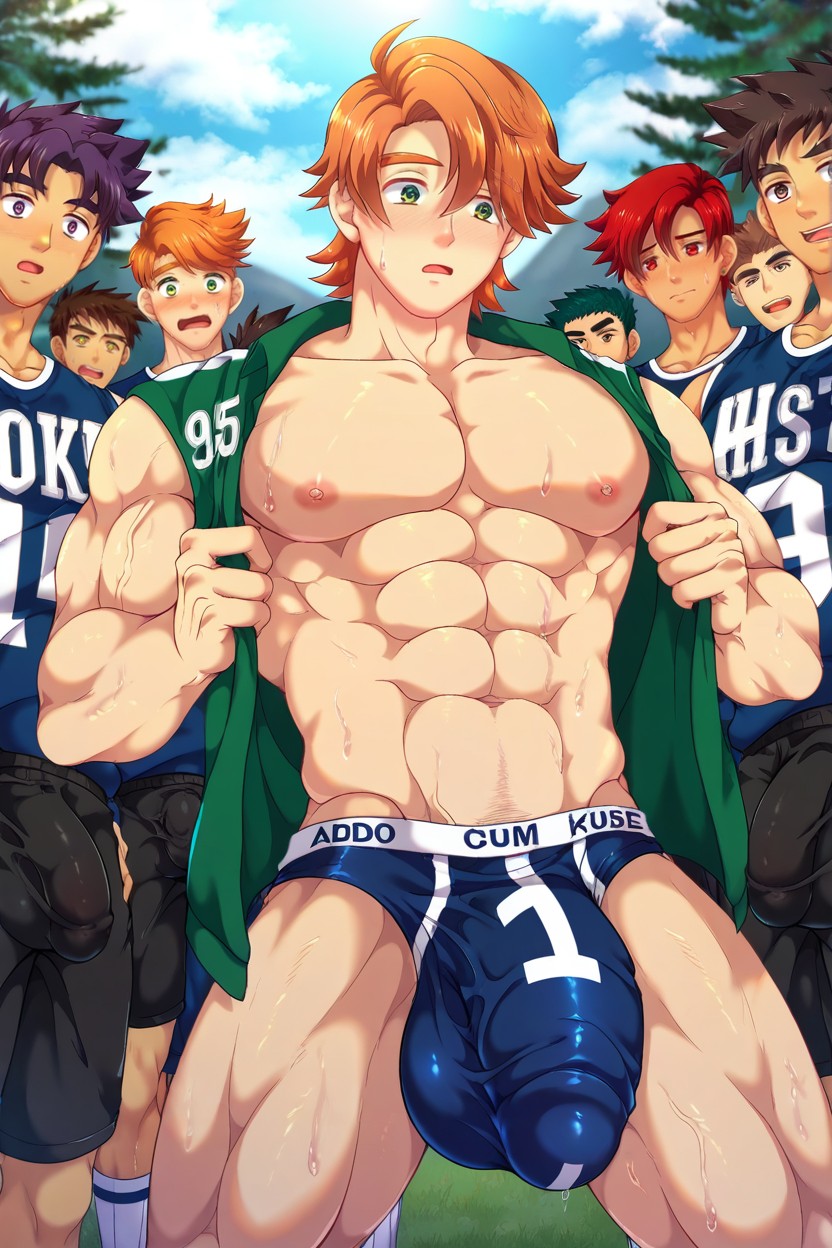 Gigantic, Mikkoukun Art Style, Sweaty AI Gay Porn