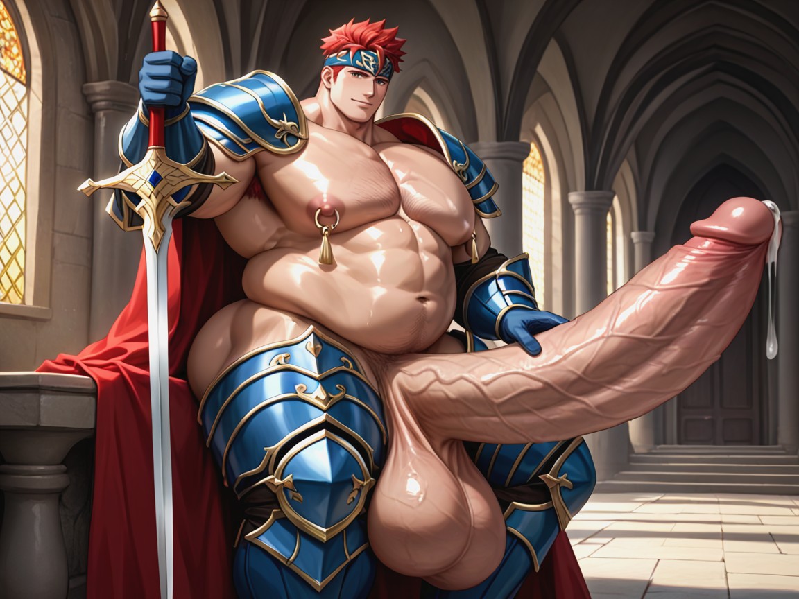 갑옷, 짧은 머리, Oiled Skin 게이 AI 포르노