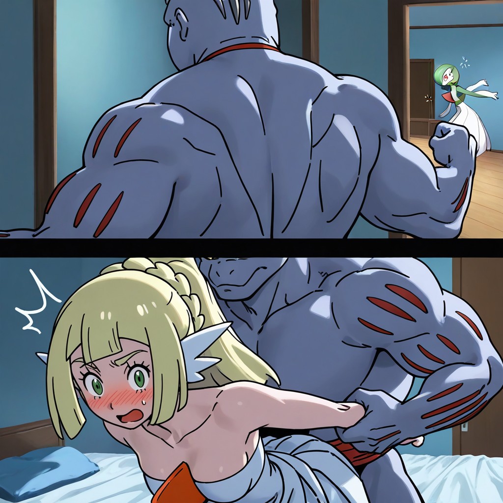 Bust Shot, Bedroom, Blue Hour AI Gay Porn