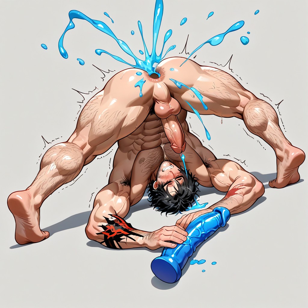 Irritated Anus, Surrender Arms Spread And Tied To Legs, Wide Tight Anus 게이 AI 포르노