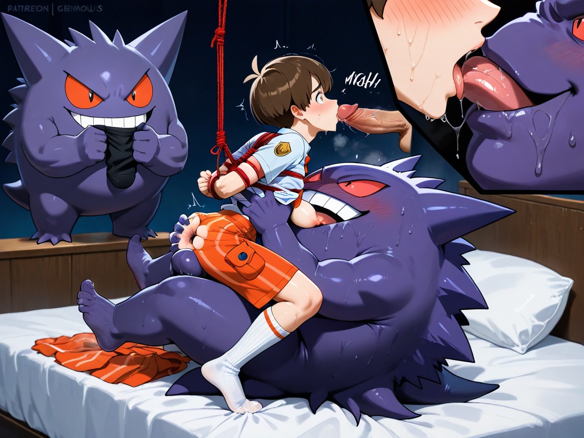Big Arched Feet, Florian Face Sitting On Gengar, 찢어진 옷 게이 AI 포르노