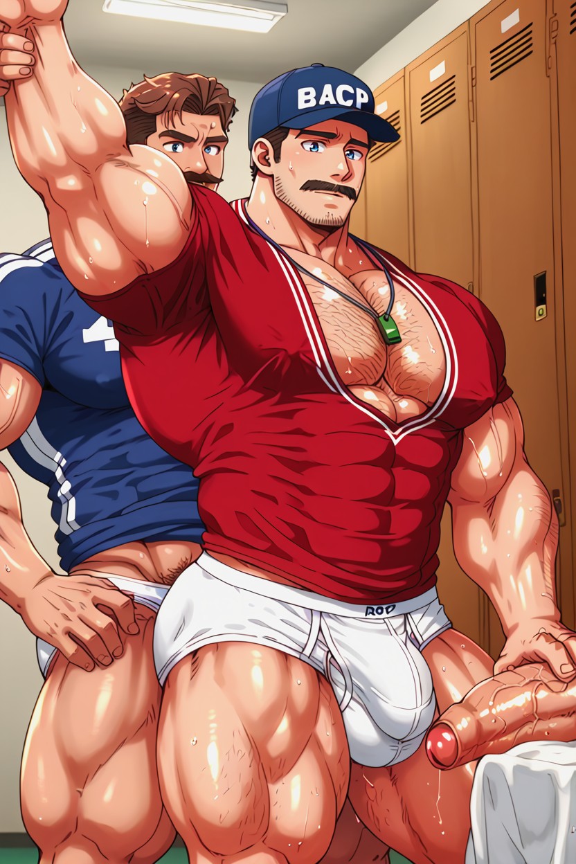 Oiled Skin, Dynamic Angle, Huge Hands 게이 AI 포르노
