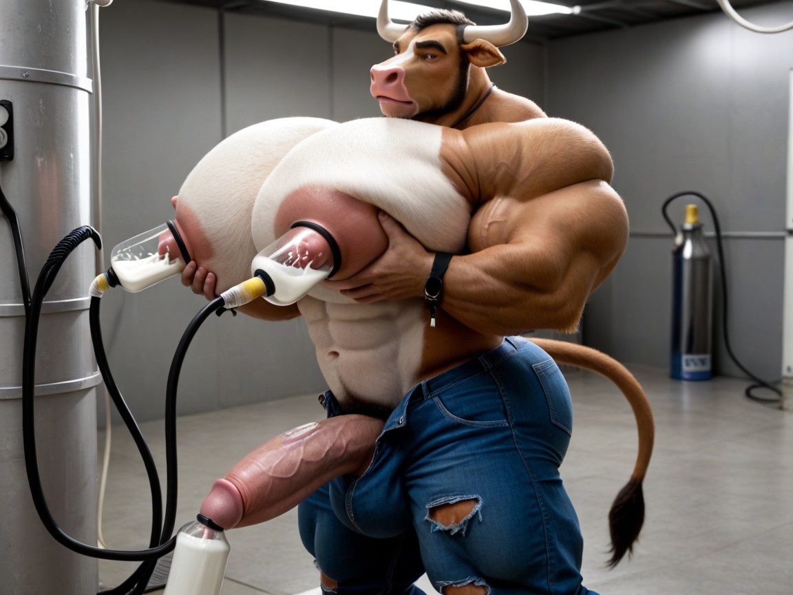 Lactation, Veiny Penis, Rough Grope AI Gay Porn
