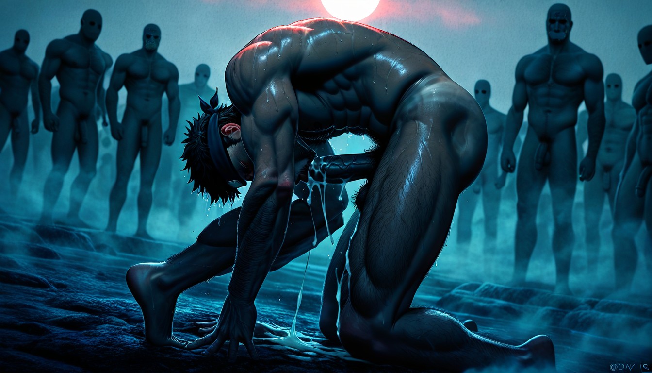 Soft Passive Penis Hanging Down, No Face Woman, Dynamic Angle AI Gay Porn
