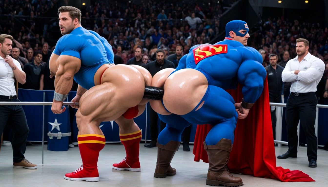 Olhos Azuis, Hyper Pecs, Cosplay Pornografia gay com IA