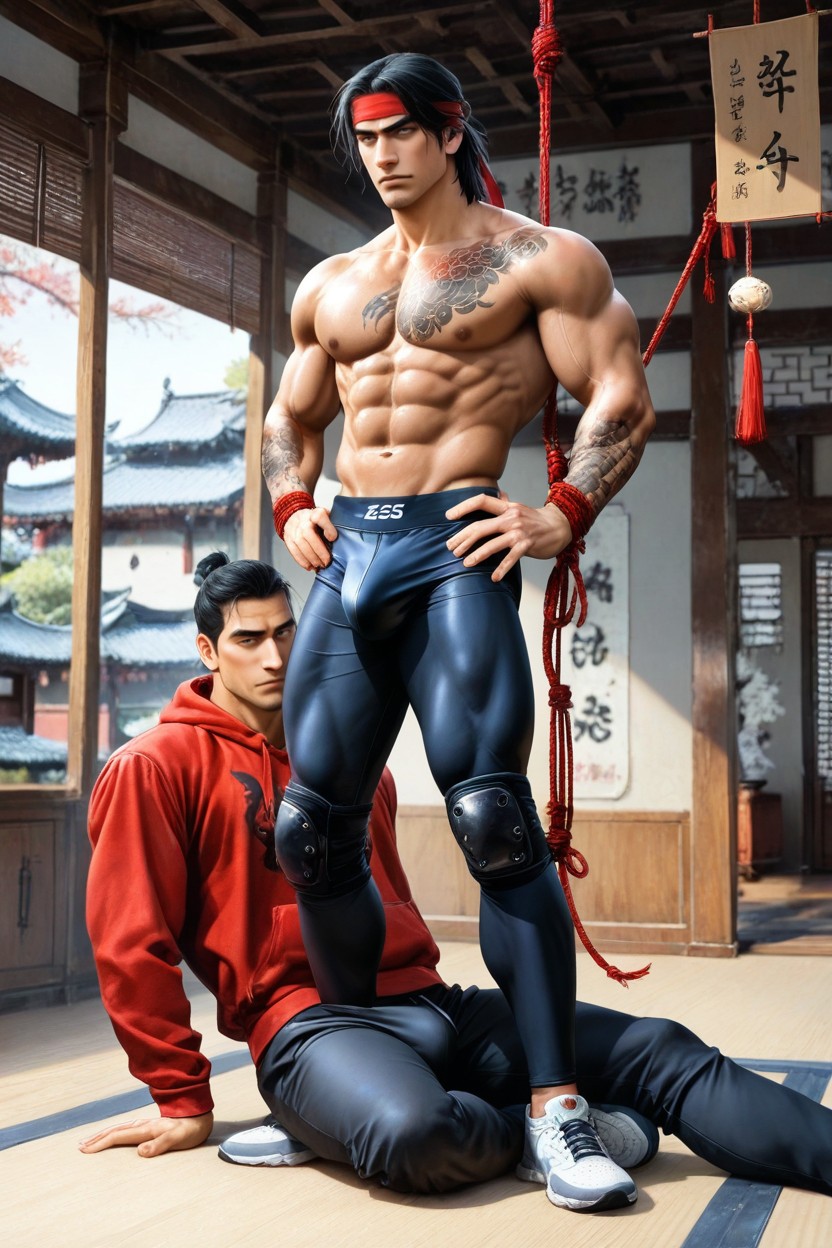 Chinese Temple, Ripped Stockings, Korean AI Gay Porn