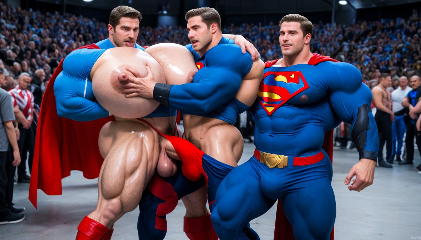 Large Ass, Keep Posestwo Men Standing In Front Of Crowd, Keep Poses AI Gay Porn