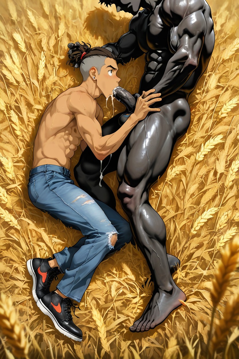 Beitemian, Top View, Extreme Wide Landscape View AI Gay Porn