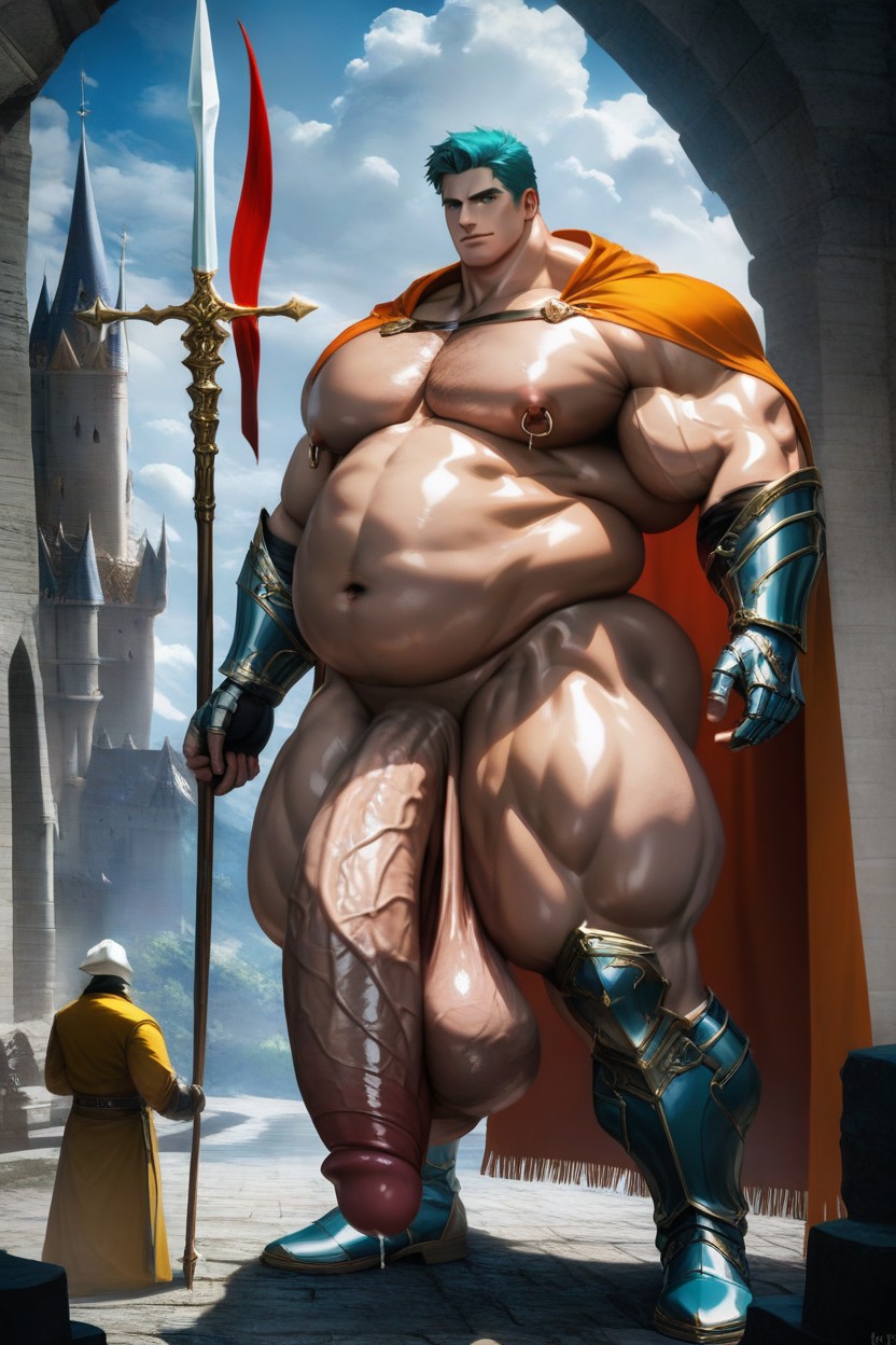 통통한 체형, Soft Facial Features, Hyper Thick Body 게이 AI 포르노