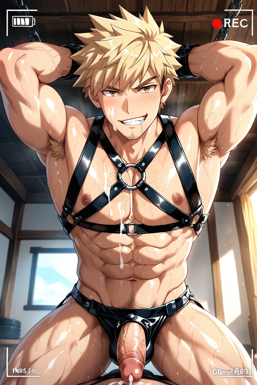 Extreme Armpit Hair, One Arm Behind Neck, 25+ AI Gay Porn