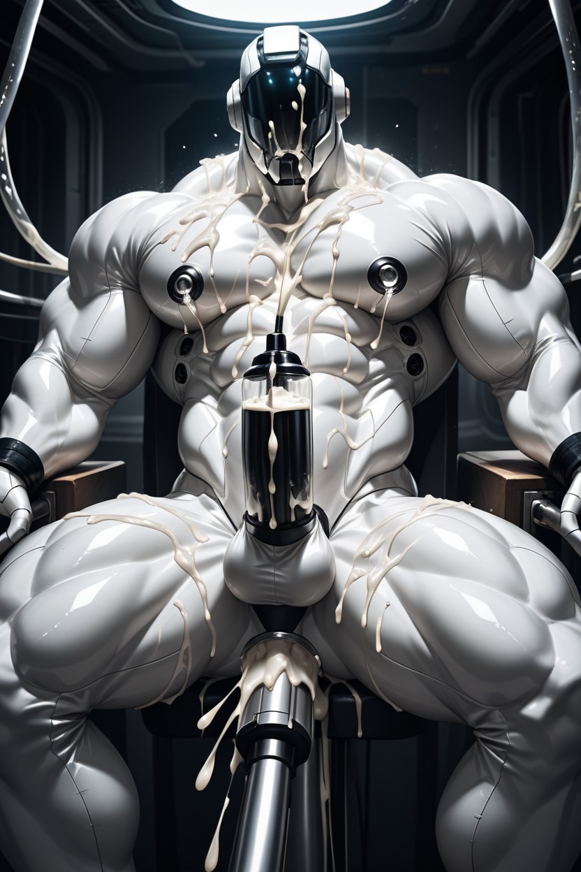 Swallow His Own Milk, Hard Light, Orgasm AI Gay Porn