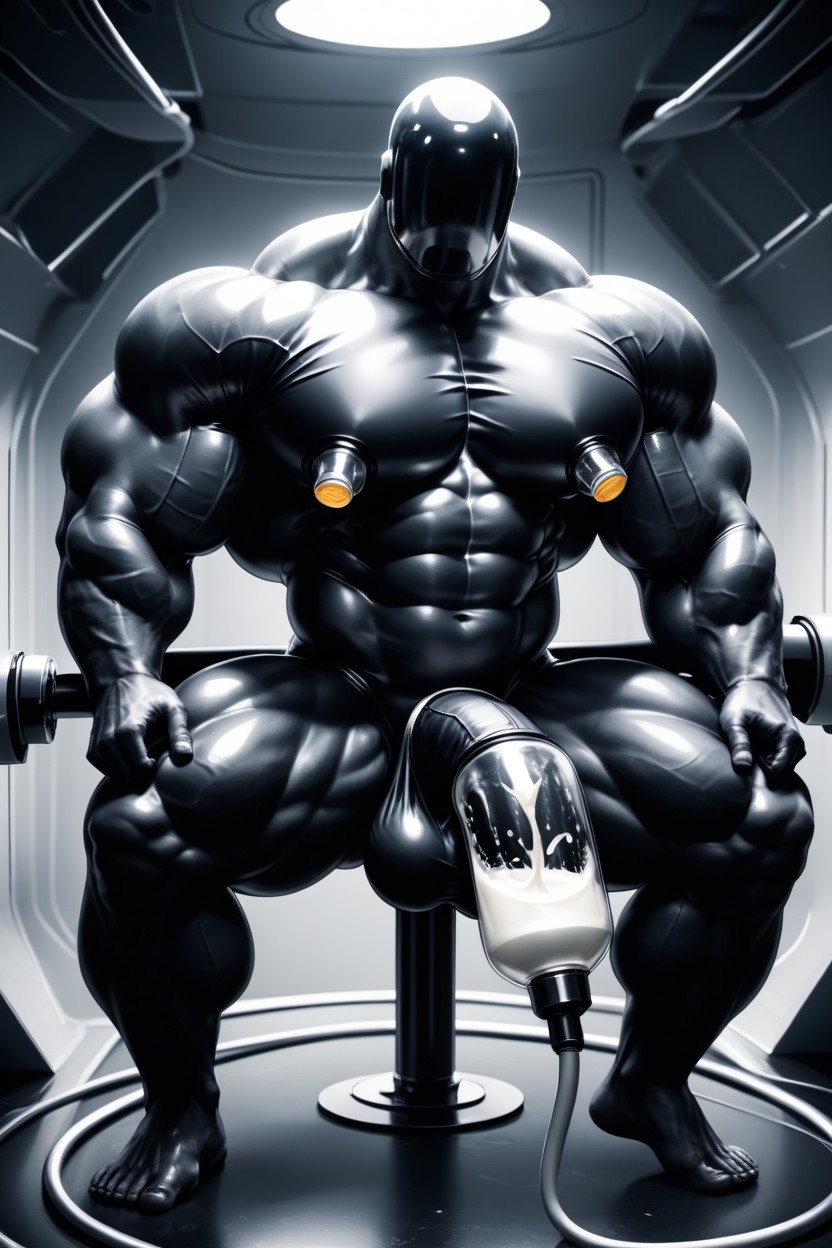 Seamless Joints, White Liquid Man, Rubbery Calves AI Gay Porn