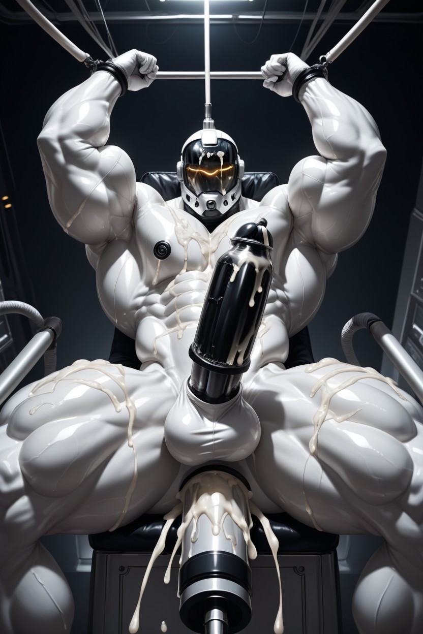 Himbo, Well-defined Abs, Penis Pump AI Gay Porn