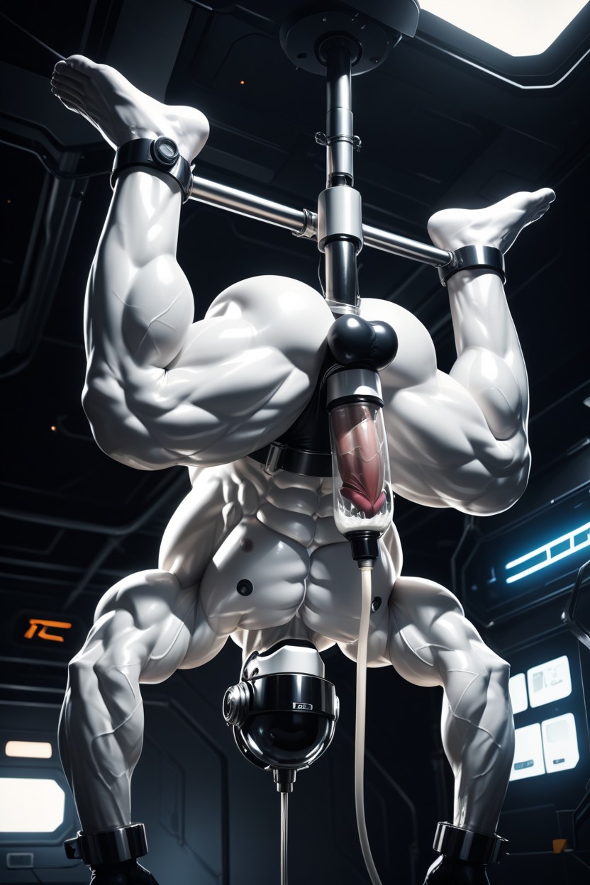Rubber Ass, Space Ship, Dramatic Lighting 게이 AI 포르노